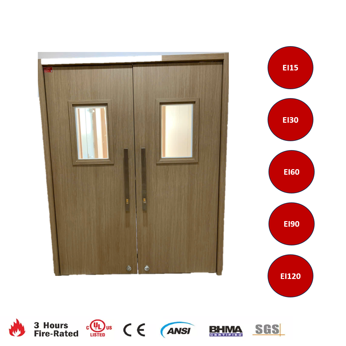 Cửa gỗ chống cháy EI60