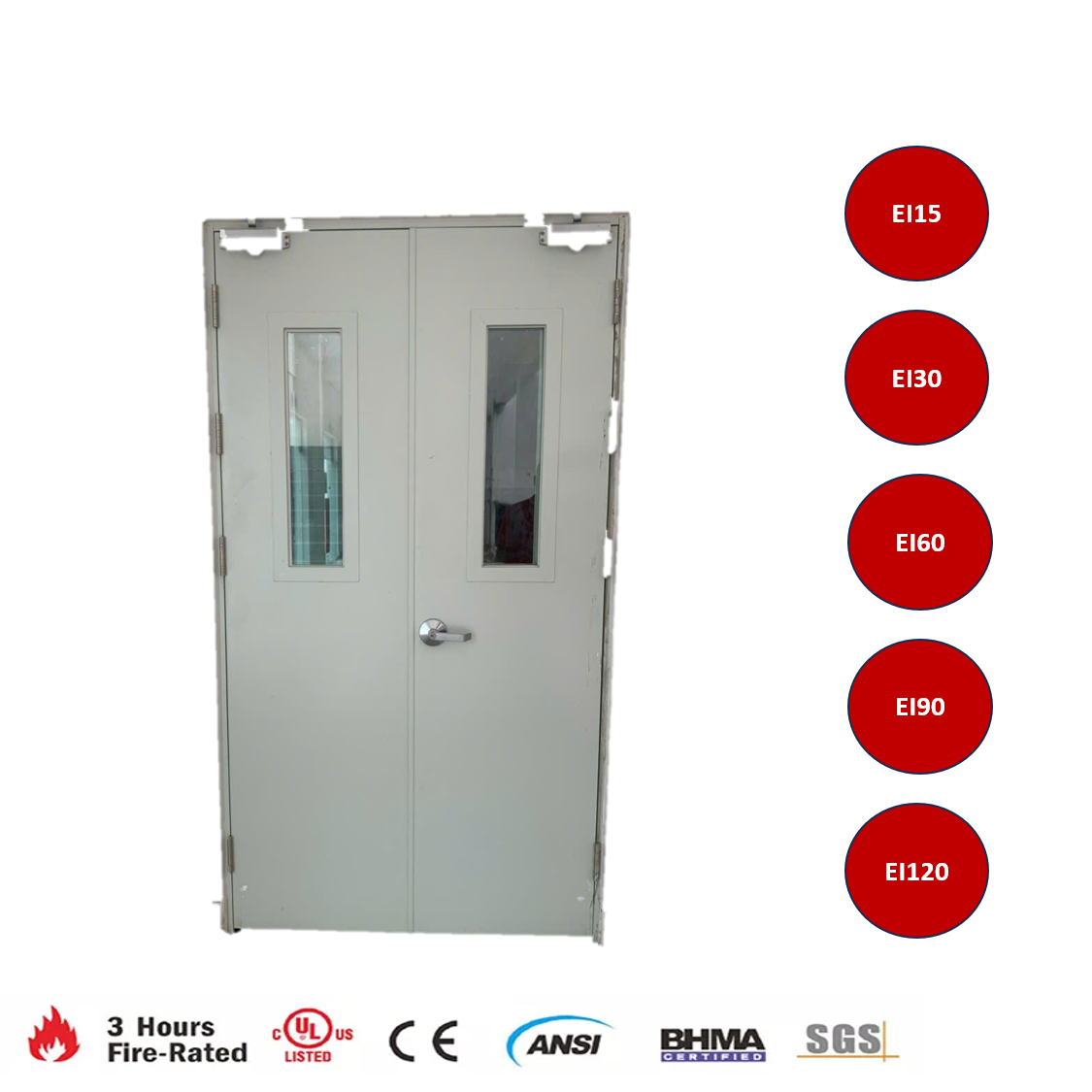 Cửa sắt chống cháy 2 cánh EI60